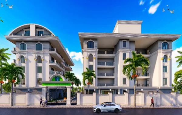 Elegante Immobilien mit reichhaltiger Ausstattung im Komplex in Oba, Alanya
