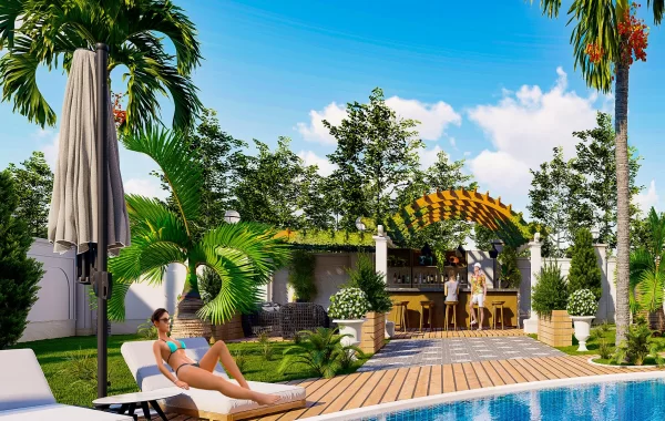 Elegante Immobilien mit reichhaltiger Ausstattung im Komplex in Oba, Alanya