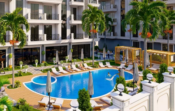 Elegante Immobilien mit reichhaltiger Ausstattung im Komplex in Oba, Alanya