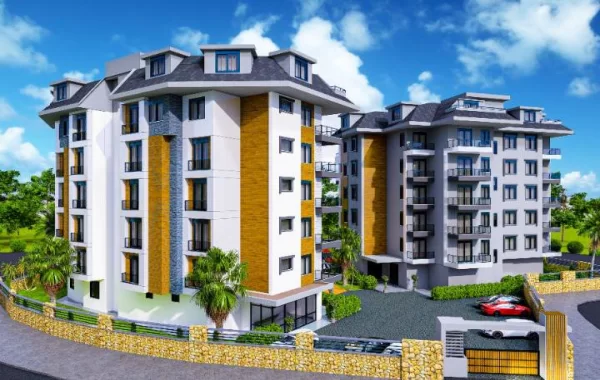 Der brandneue Wohnkomplex in mit luxuriösen Wohnungen befindet sich in Oba, Alanya