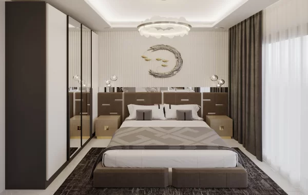Der brandneue Wohnkomplex in mit luxuriösen Wohnungen befindet sich in Oba, Alanya