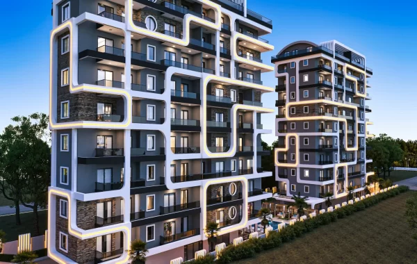 Modern Complex close to various amenities situated in the developing area of Mahmutlar Alanya
