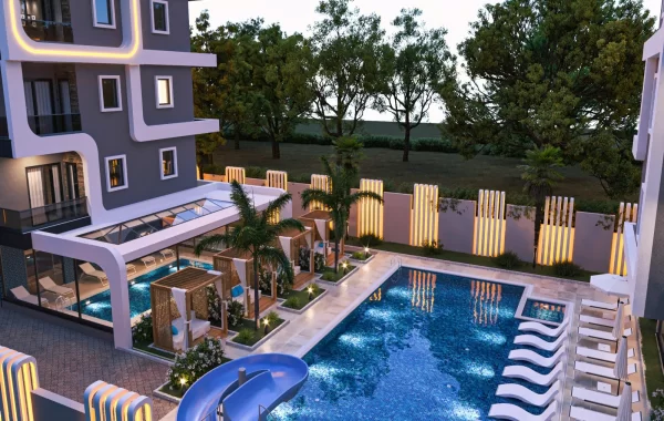 Modern Complex close to various amenities situated in the developing area of Mahmutlar Alanya