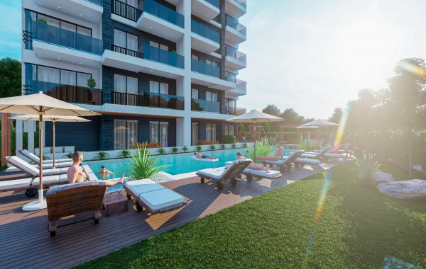 Der friedliche Komplex in Demirtas, Alanya bietet Ihnen ein angenehmes Leben