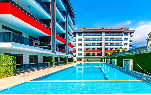 Modern-Living Resale Apartment with Sea View & Close to Beach in Kestel, Alanya